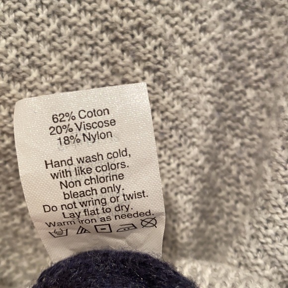 Madewell back zip hi low pullover sweater M grey - Picture 5 of 11